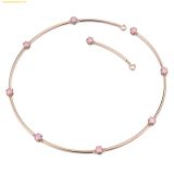  Dây Chuyền, Vòng Cổ Swarovski Constella necklace Round cut, Pink, Rose gold-tone plated 5640281 