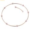  Dây Chuyền, Vòng Cổ Swarovski Constella necklace Round cut, Pink, Rose gold-tone plated 5640281 