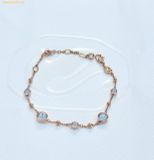  Lắc Tay Swarovski Imber bracelet Round cut, White, 18K rose gold finish 5730677 