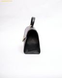  Túi Xách Michael Kors MK Whitney Medium Flap Satchel Đen Logo 