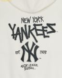  Áo Hoodie MLB Basic Back Letter Graphic Overfit Hoodie NY (Cream) 3AHDB0551-50CRS 