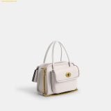  Túi Đeo Chéo Coach Safari Tote Bag CW643 Chalk 