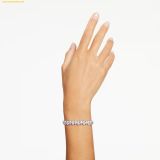  Lắc Tay Swarovski Matrix Tennis bracelet Pear cut, White, Rhodium plated 5598350 