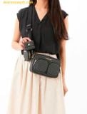  Túi Đeo Chéo Michael Kors Jet Set Medium Signature Logo Crossbody Bag with Case for Apple Airpods Pro® 35S2GTTC2B 
