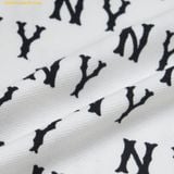  Áo Polo MLB Classic Monogram Full-Panel Pattern Collar T-Shirt NY (Ivory) 3APQM0443-50IVS 