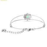  Vòng Tay, Lắc Tay Swarovski Idyllia bracelet Mixed cuts, Sun, Green, Rhodium plated 5642960 