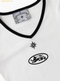  Áo Bad Blood 91 V-Neck Jersey T-Shirt - White w-tee25-108 