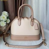  Túi Xách Coach Sabrina Satchel Bag In Colorblock Màu Kem 