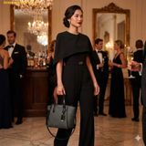 Túi Tote Michael Kors Women's Taryn Convertible Tote Crossbody Handbag Black 