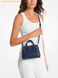  Túi Đeo Chéo Michael Kors Reed Small Pebbled Leather Satchel Navy 