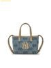 Túi Đeo Chéo MLB Classic Monogram Denim Embossed Mini Crossbody Bag New York Yankees 3ACRDM16N-50BLL L.Blue