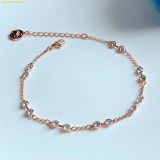  Lắc Tay Swarovski Remix Collection strand Round cut, White, 18K rose gold finish 5664055 