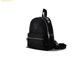  Balo Mini Lifework Korea Patch Zip Closure Backpack Mini Black 