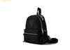 Balo Mini Lifework Korea Patch Zip Closure Backpack Mini Black