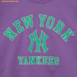  Áo Sweat MLB Women's Varsity Crop Sweatshirt NY (D.Lavender) 3FMTV0234-50LDD 