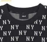  Áo Sweater MLB Dia Monogram Allover Jacquard Comfortable Fit New York Yankees 3AMTM0134-50BKS - Đen 