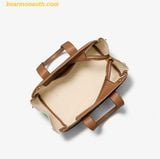  Túi Xách Michael Kors Romee Small Pebbled Leather Satchel 30T5G1ZS1B Trắng Logo 