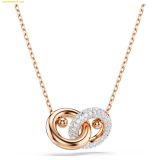  Dây Chuyền Swarovski Dextera pendant Round cut, White, 18K rose gold plated 5738200 