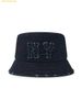Mũ Bucket MLB Basic Coopers Denim Bucket Hat NY (Indigo) 3AHTDS24N-50INS Đen