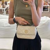  Túi Đeo Chéo Tory Burch Willa Mini Top Handle Bag In Leather With Gold Hardware 153399 