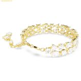  Vòng Tay Swarovski Mesmera bracelet Mixed cuts, White, Gold-tone plated 5743827 