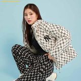  Áo Khoác Phao MLB Monogram New York Yankees 3ADJM0326-50CRS Trắng Kem 