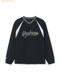  Áo Tay Dài MLB Varsity Sportive Curlsive Woven Man-to-Man New York Yankees 3AMTV1254-50BKS Đen 