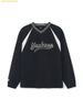 Áo Tay Dài MLB Varsity Sportive Curlsive Woven Man-to-Man New York Yankees 3AMTV1254-50BKS Đen