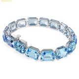  Vòng Tay Swarovski Millenia bracelet Octagon cut, Color gradient, Blue, Rhodium plated 5694135 