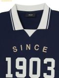  Áo Sweat MLB Sporty Varsity Overfit Collar Man-to-Man NY (Navy) Polo Tay Dài 3AMTV0844-50NYS 