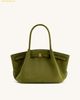  Túi Tote JW PEI Hana Medium Faux Suede Tote Bag - Dark Olive 
