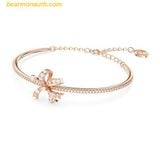  Vòng Tay, Lắc Tay Swarovski Volta Bangle Bow, White, Rose Gold-Tone Plated 5647565 