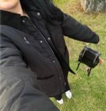  Áo Khoác Phao WHOAU Steve Corduroy Quilting Jacket WHJJC4911F Màu Đen 