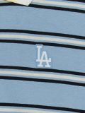  Áo Polo MLB Women's Varsity Stripe Crop Collar T-Shirt LA (L.SKY BLUE) 3FPQV0253-07SBL 