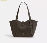  Túi Đeo Vai Coach Hadley Turnlock Tote Bag Army Green CCC76 