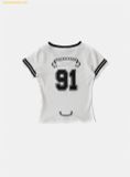  Áo Bad Blood 91 V-Neck Jersey T-Shirt - White w-tee25-108 