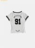  Áo Bad Blood 91 V-Neck Jersey T-Shirt - White w-tee25-108 