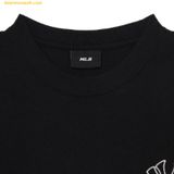  Áo Phông MLB Basic Mega Logo Overfit Short Sleeve T-Shirt NY (Black) 3ATSB0433-50BKS 