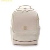  Balo MLB Dia Mono Embossed School Bag New York Yankees 7ABKMD14N-50CRS Trắng 