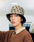  Mũ Bucket MLB Cube Monogram Bucket Hat B (D.Brown) 