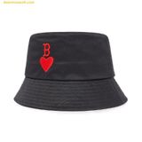  Mũ Bucket MLB Heart Bucket Hat Boston Red Sox Black 