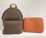  Balo Michael Kors MK Sally Medium 2-In-1 Logo Backpack Nâu Logo 30S3GYDB6B 