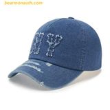  Mũ Lưỡi Trai MLB Basic Coopers Denim 5PANEL Unstructured Ball Cap New York Yankees - 3ACPDS24N-50BLL 