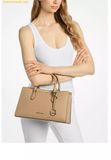  Túi Xách Michael Kors Arden Medium Top-Zip Satchel Camel 35F5G4XS2L 