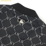  Áo Khoác Bomber MLB Diamond Monogram Jacquard Baseball Jumper NY (Black) 3AJPM0224-50BKS 