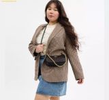  Túi Đeo Vai Coach Teri Mini Crossbody Bag In Signature Canvas CW323 Black Logo 