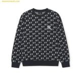 Áo Sweater MLB Dia Monogram Allover Jacquard Comfortable Fit New York Yankees 3AMTM0134-50BKS - Đen 