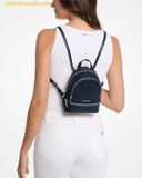  Balo Mini Michael Kors Rhea Extra-Small Pebbled Leather Backpack 35T5SRAB0L Navy 