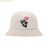  Mũ Bucket MLB Unisex Mega Bear Dome Hat Boston Red Sox 32CPHF111-43B Xám 