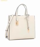  Túi Tote Marc Jacobs Mini Grind Coated Leather Tote Trắng 